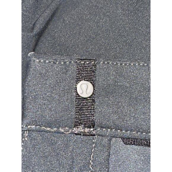 Lululemon Commission Men's Black Mid Rise Straight Skinny Slim Trousers Pants OS - Picture 4 of 4